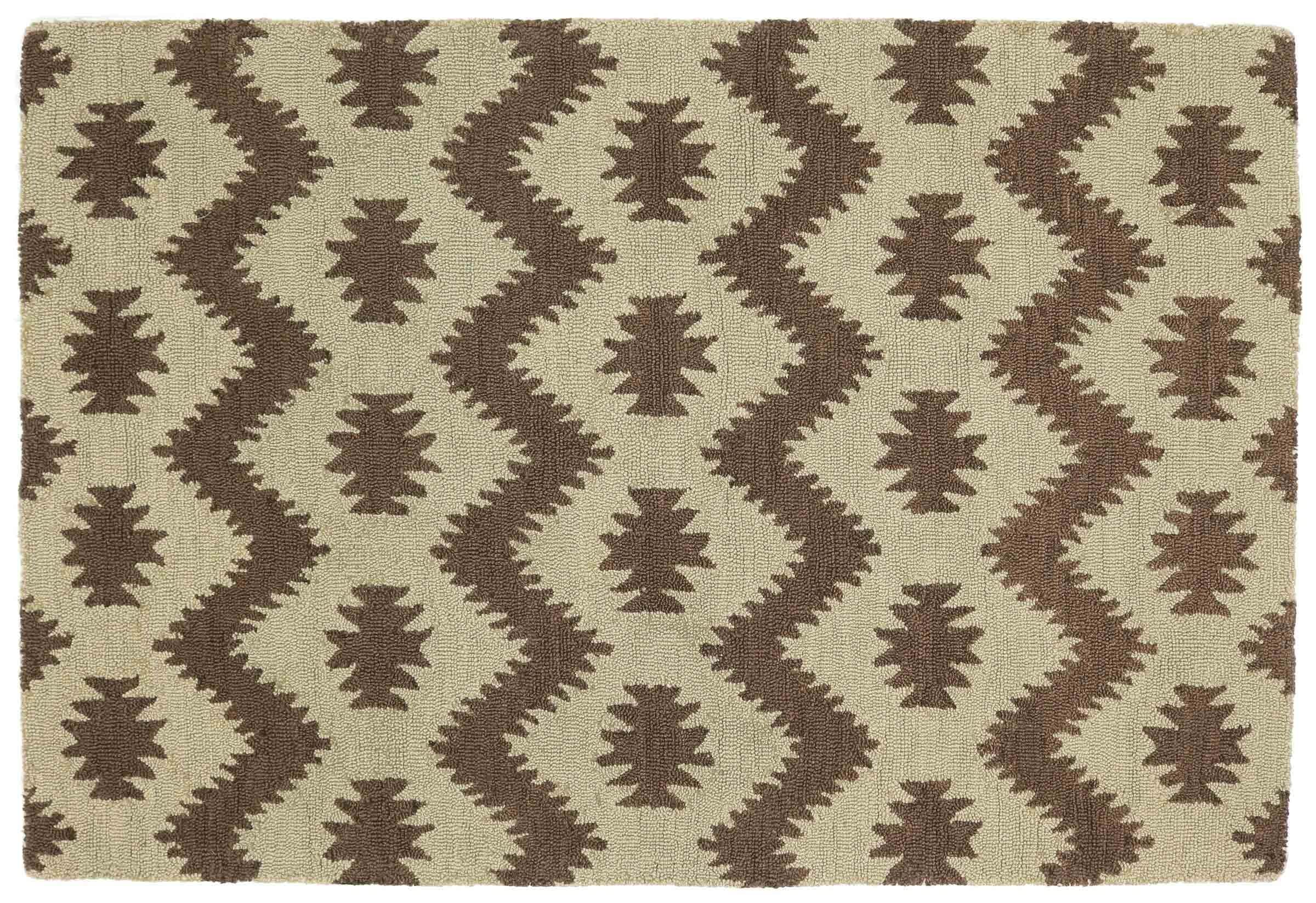 Tapis en laine fait main rectangulaire gris 120x180 cm tapis de sol tissé main motifs 386