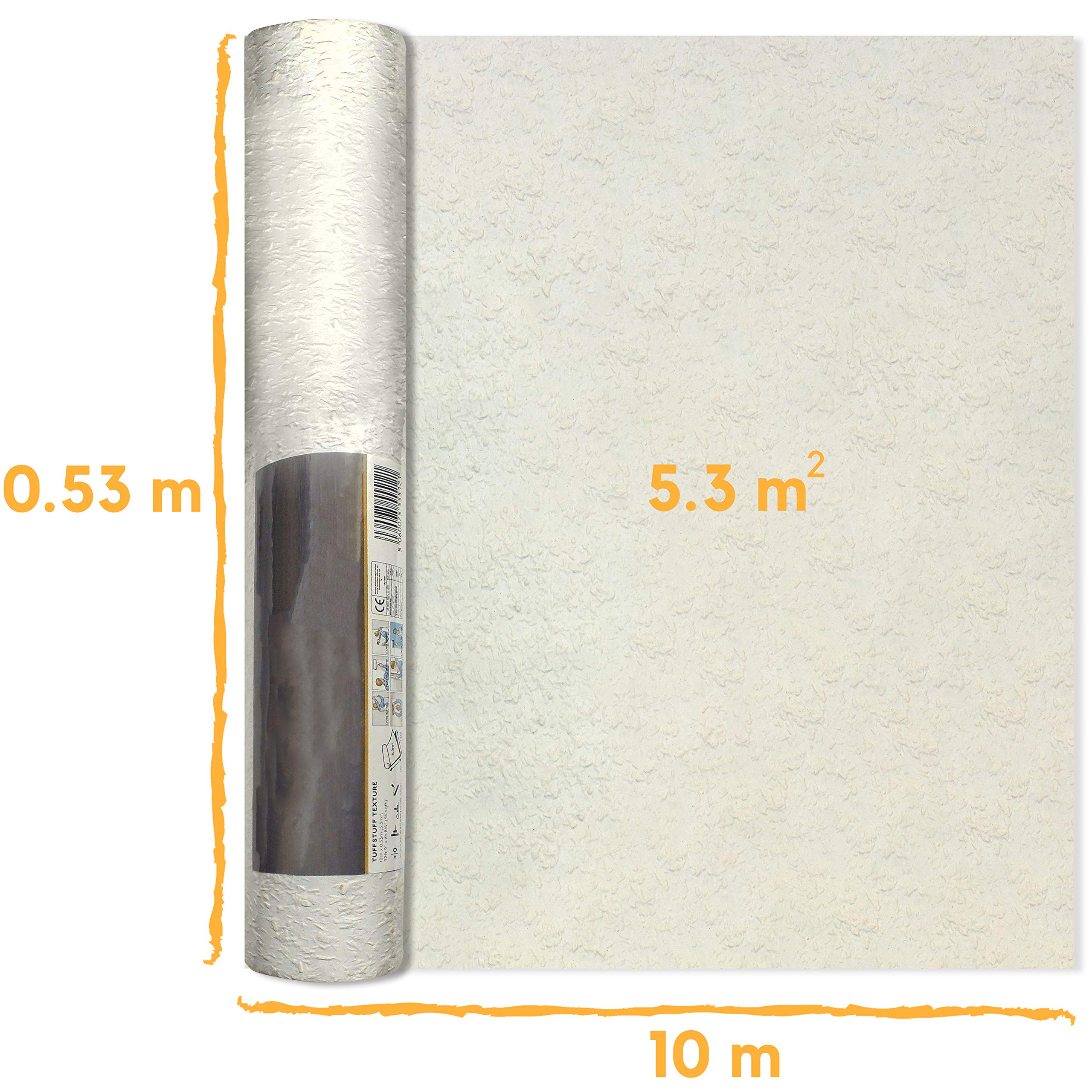 Buy Woodchip Wallpaper for Bedroom Paintable White Wallpaper Embossed