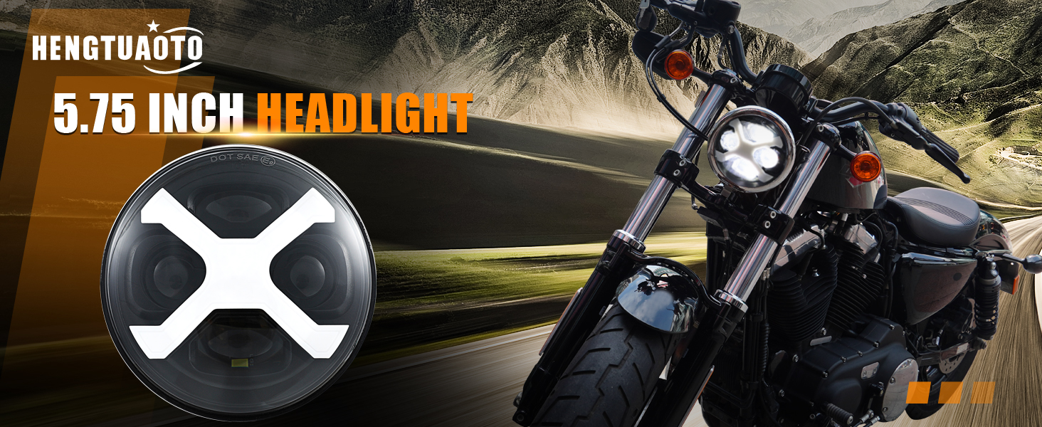 Hogworkz® 5.75インチ LED ハーレーxl1200,883 HARLEY DAVIDSON スポーツスターXL883/XL1200 5.75インチ LED