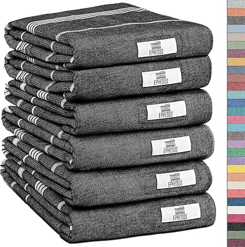 Miniatura 37 de Toallas de mano – Juego de 2 18" x 30" – Toalla de mano turca decorativa para baño, cocina, invitados, cara, cabello, té, paño de cocina