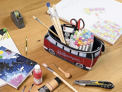 Miniatura 4 de BRISA VW Collection - Volkswagen - Bolsa universal de neopreno para maquillaje, cosméticos, artículos de tocador para farmacia de viaje, con diseño