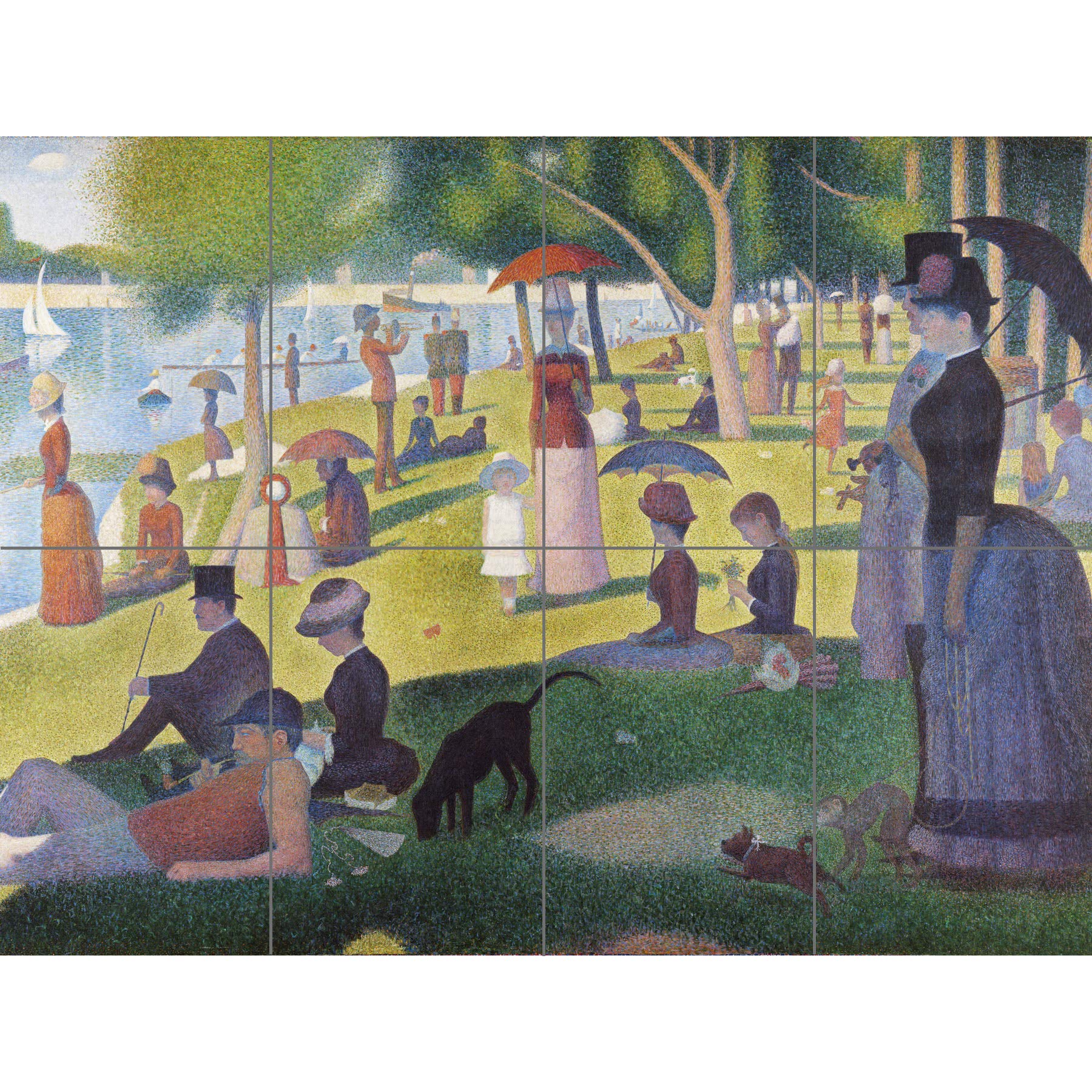 Artery8 Georges Seurat A Sunday On La Grande Jatte 1884 XL Giant Panel Poster (8 Sections)