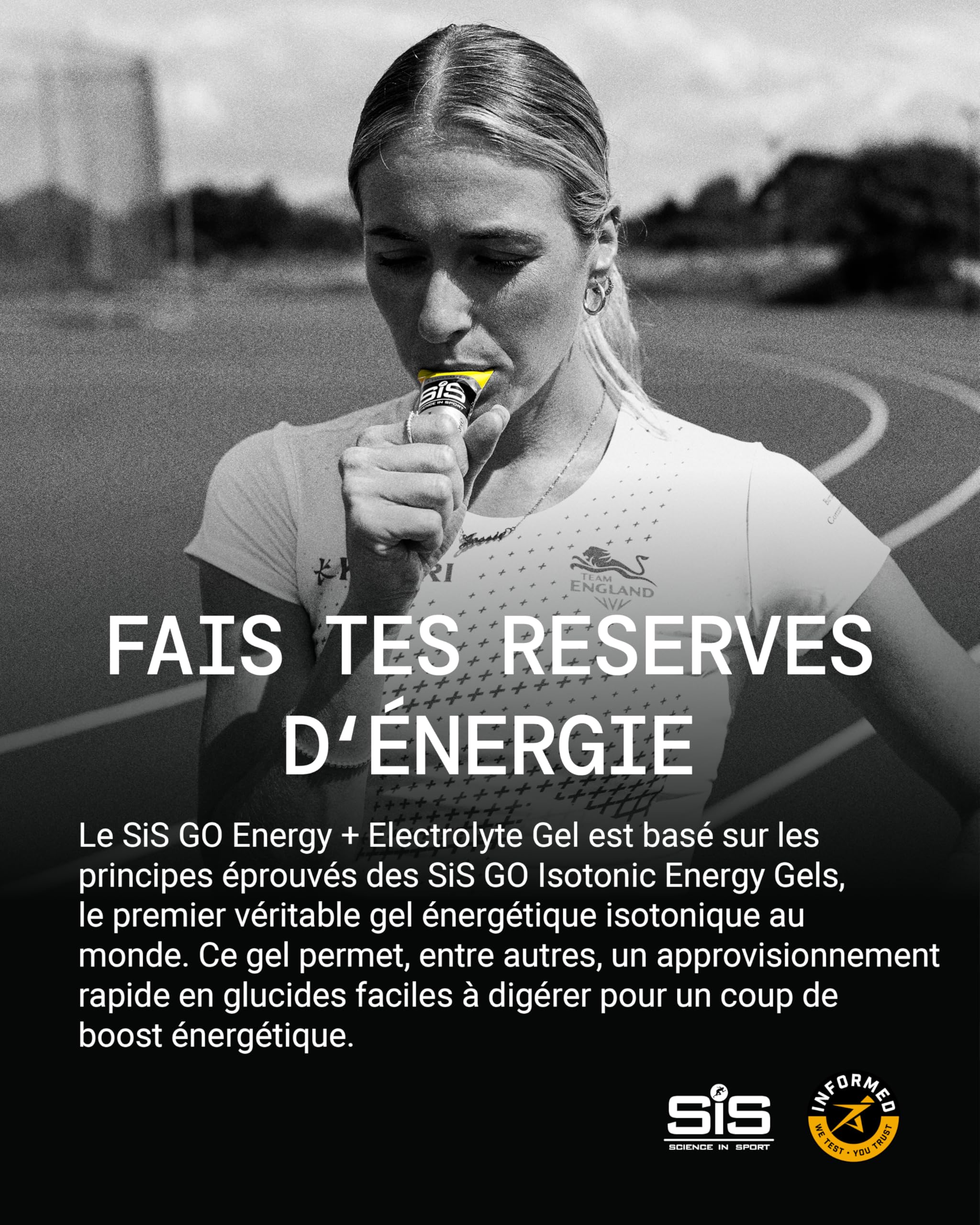 Science in Sport GO Gel Energético + Gel de Electrolitos 30 x 60ml Limón Menta Vegano - Ideal para la entrega de energía y el equilibrio de electrolitos.