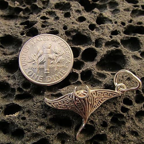 Miniatura 6 de Manta Ray Necklace Pendant Mini | Sterling Silver | Ocean | Beach | Gift | Jewelry | Handmade | Unique