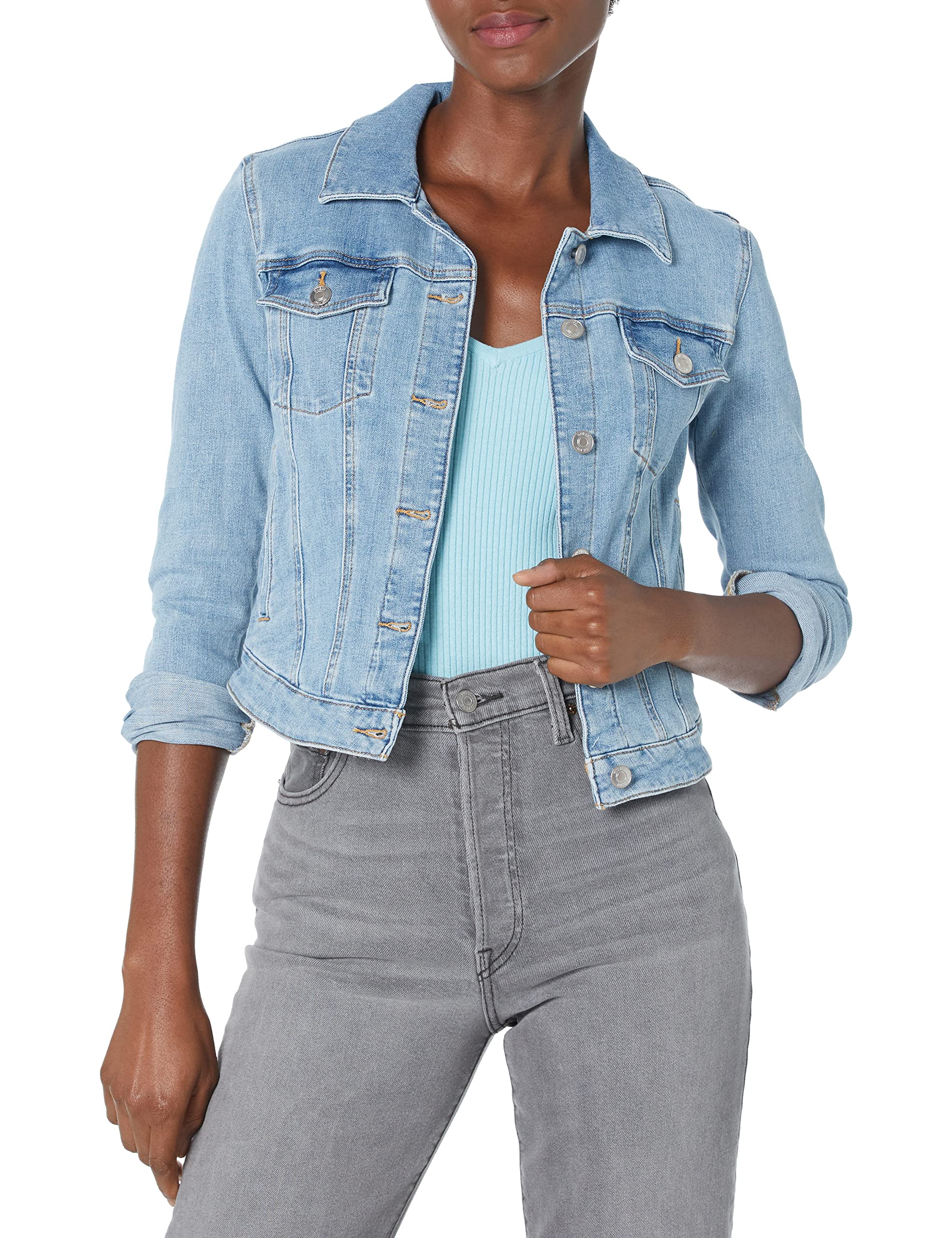GUESSwomens Sexy Denim Trucker Jacket