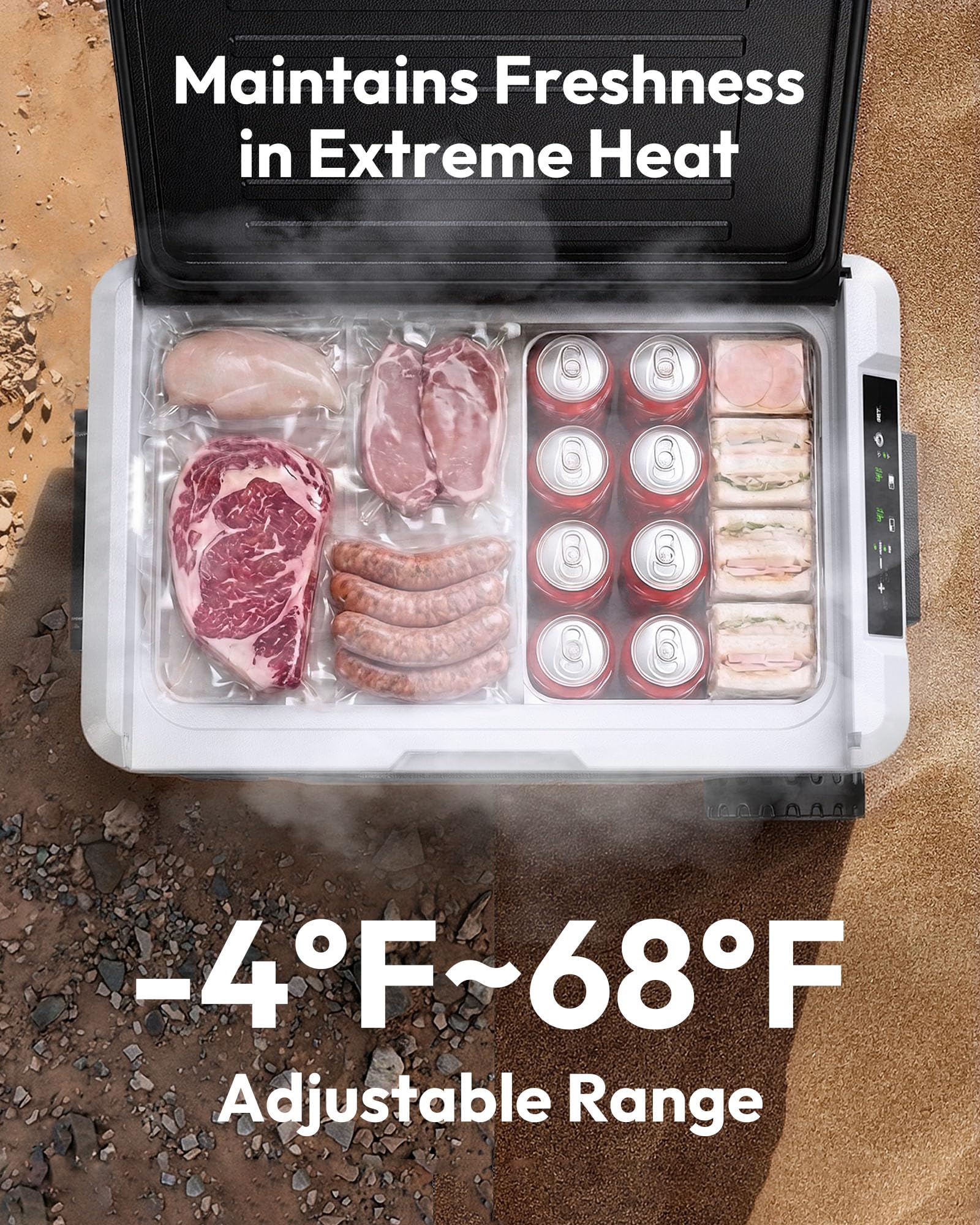 EUHOMY 48QT 12 Volt Refrigerator, -4℉~68℉ Portable Freezer for Car product image 16