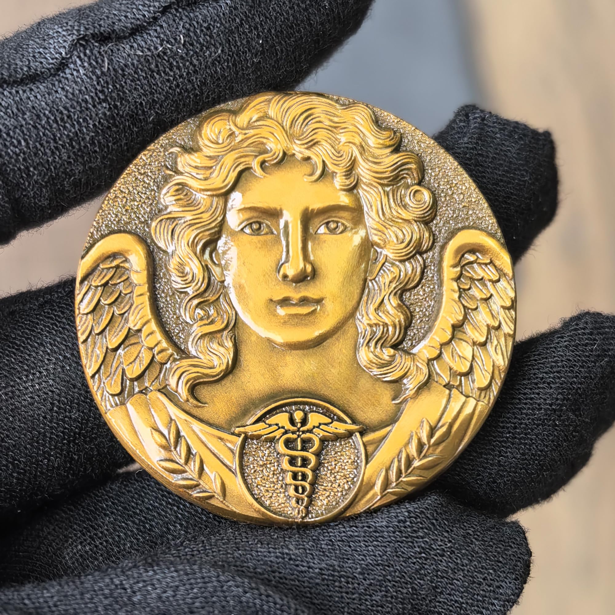 Amazon.co.jp: 大天使ラファエル ヒーリング コイン - 1.57インチ