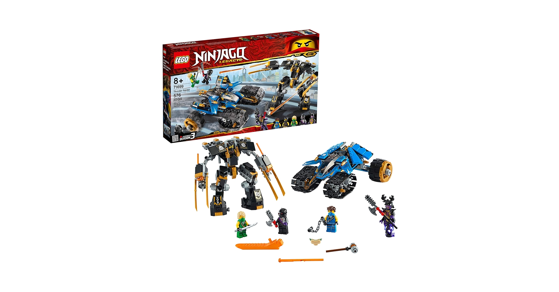 Amazon.com: LEGO NINJAGO Legacy Thunder Raider 71699 Ninja