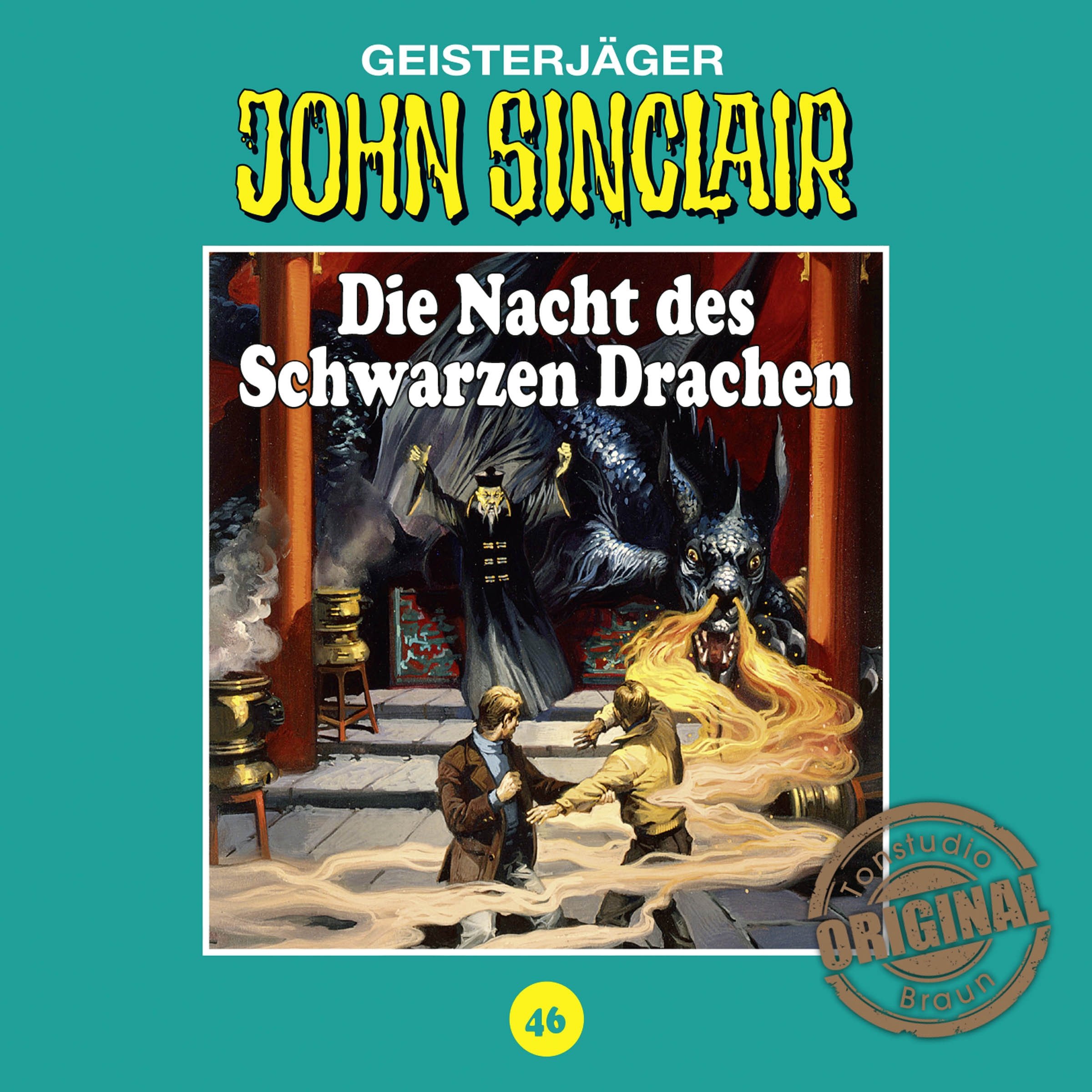 Cover art for Die Nacht des Schwarzen Drachen: John Sinclair - Tonstudio Braun Klassiker 46