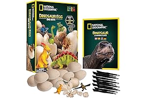 NATIONAL GEOGRAPHIC Dinosaur Dig Kit: Unearth 12 Dino-Shaped Fossils Fun