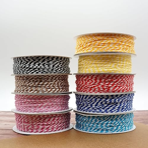 Miniatura 4 de CT CRAFT LLC Cuerda de cordel para panaderos, para decoración del hogar, envoltura de regalos, manualidades de bricolaje, 0.039 in x 100 yardas x 1