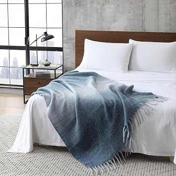 Kenneth Cole Reaction Mohair Throw Blanket - Thumbnail 4