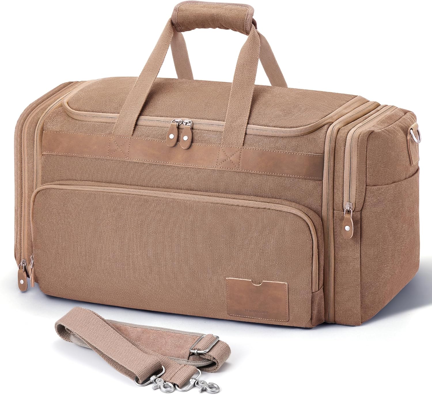SHOWKOO Duffle Bag for Travel 60L Expandable Canvas...