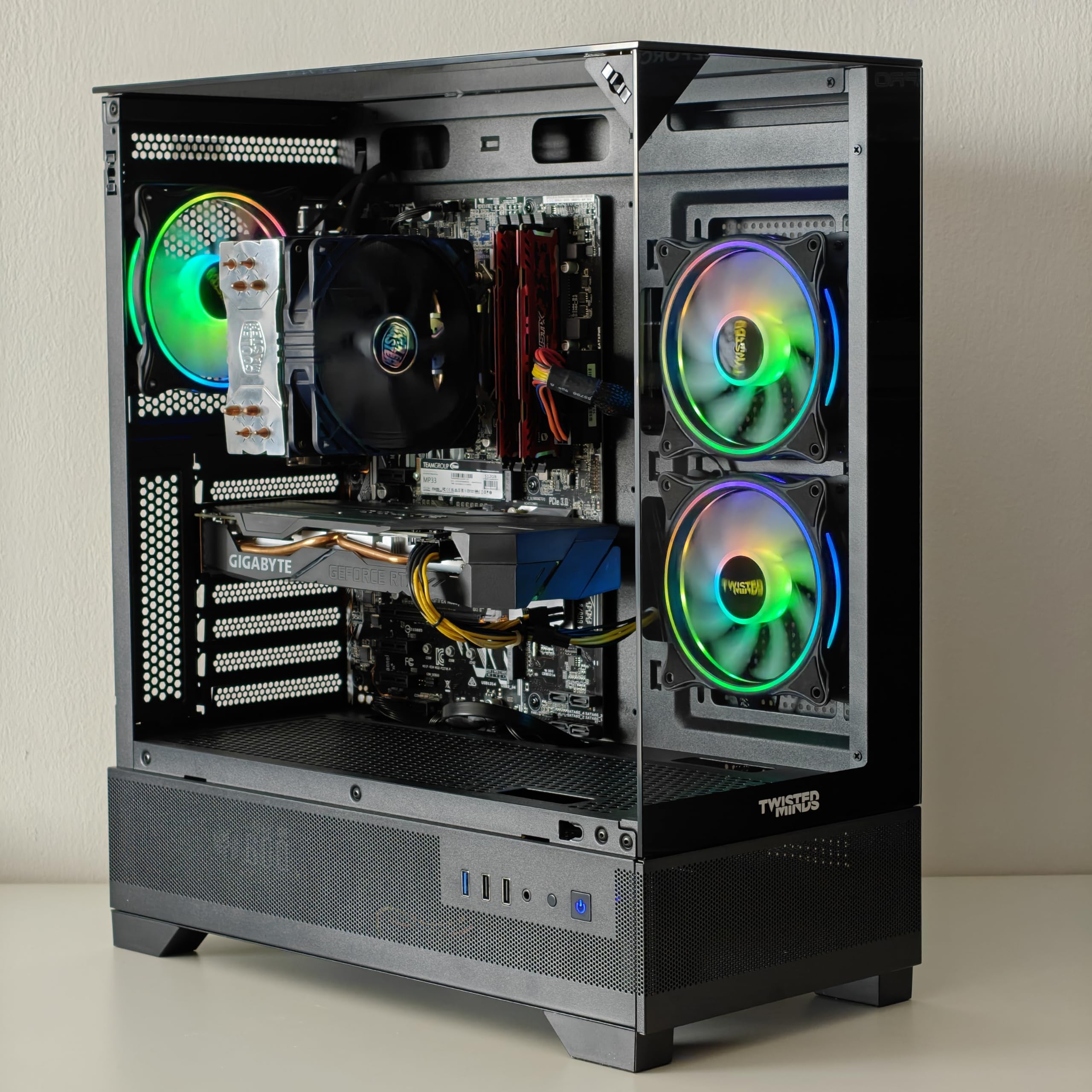 GAMING PC i7-7700K 4.2GHz | RTX RTX 3060Ti 8GB GDDR6 | RAM 16GB DDR4 | NVME 512GB SSD | RGB TOWER CASE | WIN 10 PRO | WIFI READY