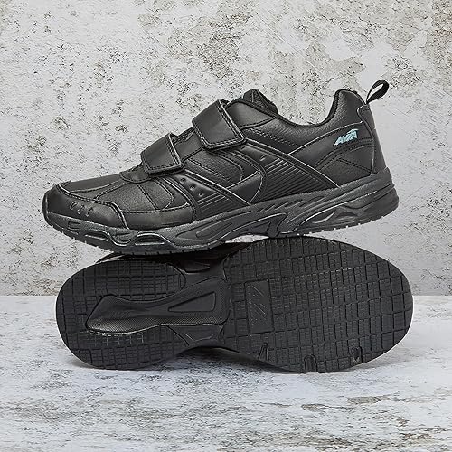 Miniatura 6 de Avia Avi-Union II - Zapatos antideslizantes con correa para hombre, zapatos de caminar para hombres con velcro con espuma con memoria, zapatos
