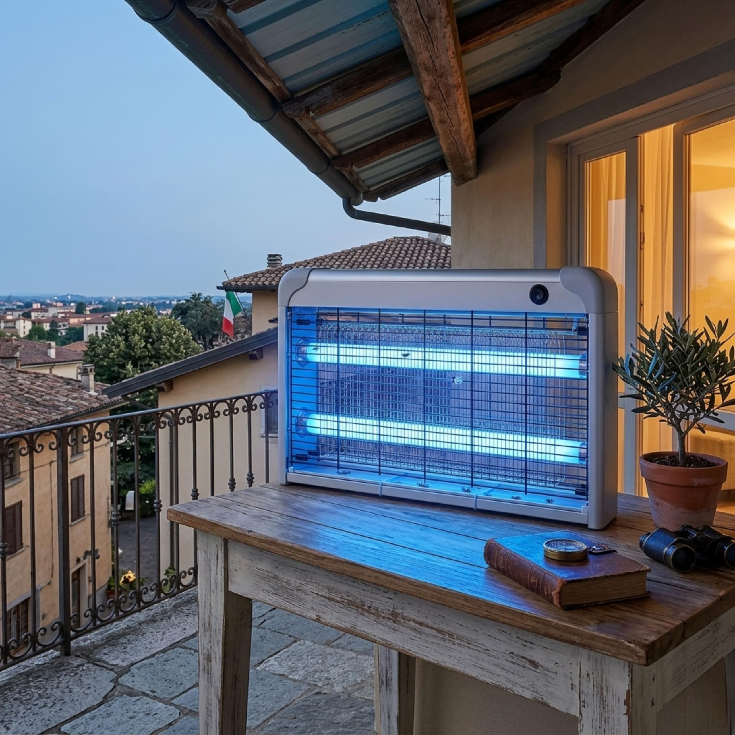Yasta Lampada Antizanzare 30W – Zanzariera Elettrica per Interno ed Esterno – Potente Trappola per Zanzare, Mosche e Insetti – Vassoio Rimovibile Facile da Pulire