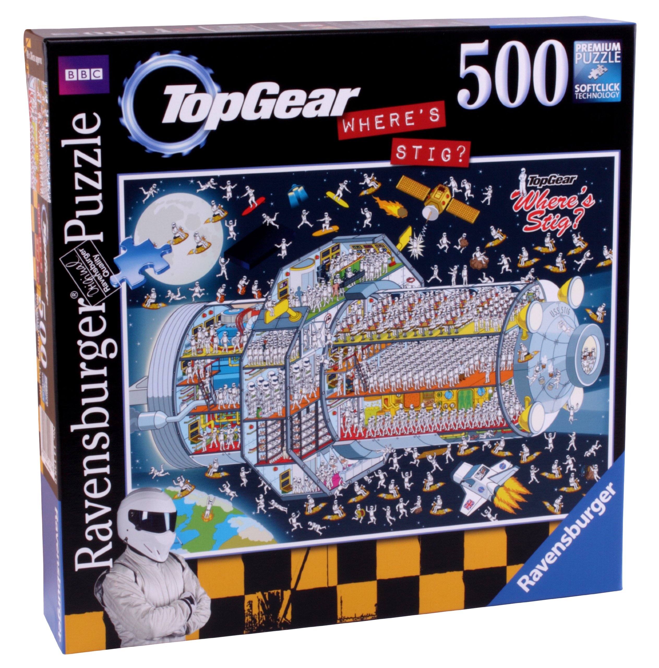 Ravensburger - Top Gear Dov'è Stig nello Spazio, Puzzle da 500 Pezzi