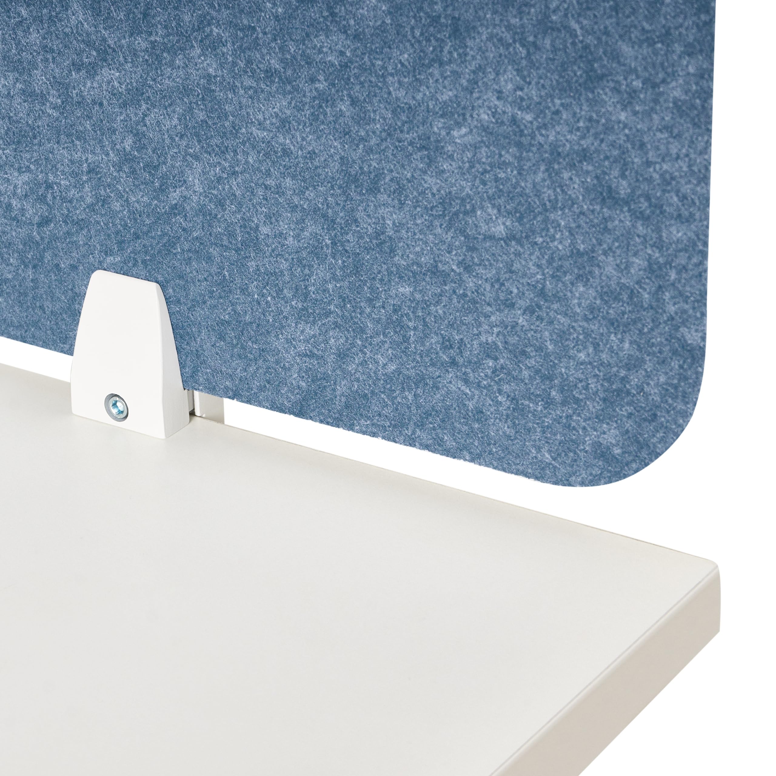 Beliani Séparateur de Bureau en Pet Acoustique Recouvert de Tissu 160 x 50 cm Bleu Split