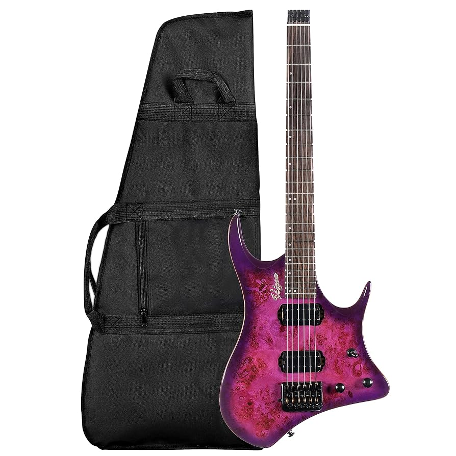 Amazon.com: Volgoa GTWT-01 6-String Headless Electric Guitar