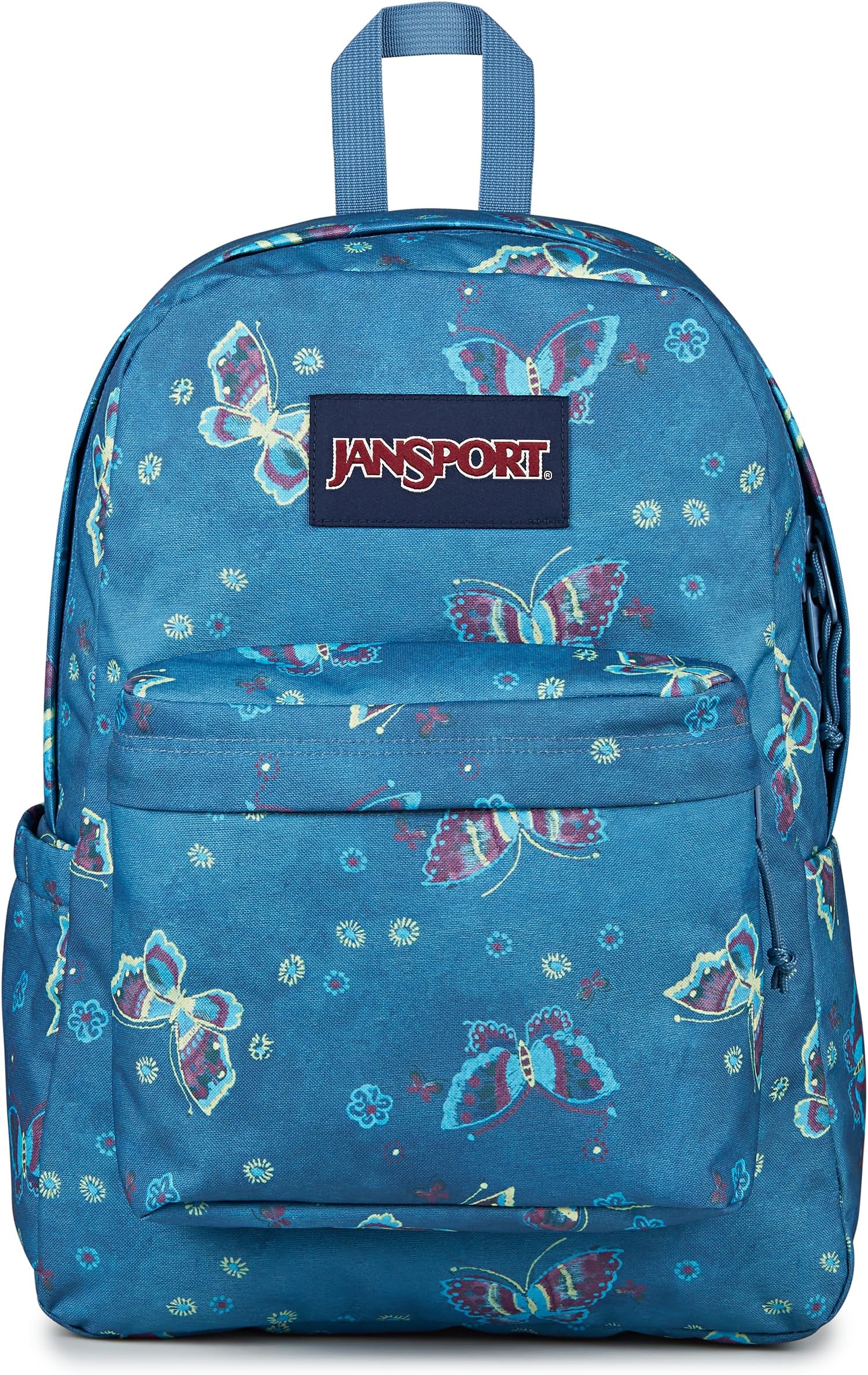 SuperBreak Plus Backpack with Padded 15-inch Laptop Sleeve and Integrated Bottle Pocket - Spacious and Durable Daypack for Work and Travel - Butterfly Baddie
