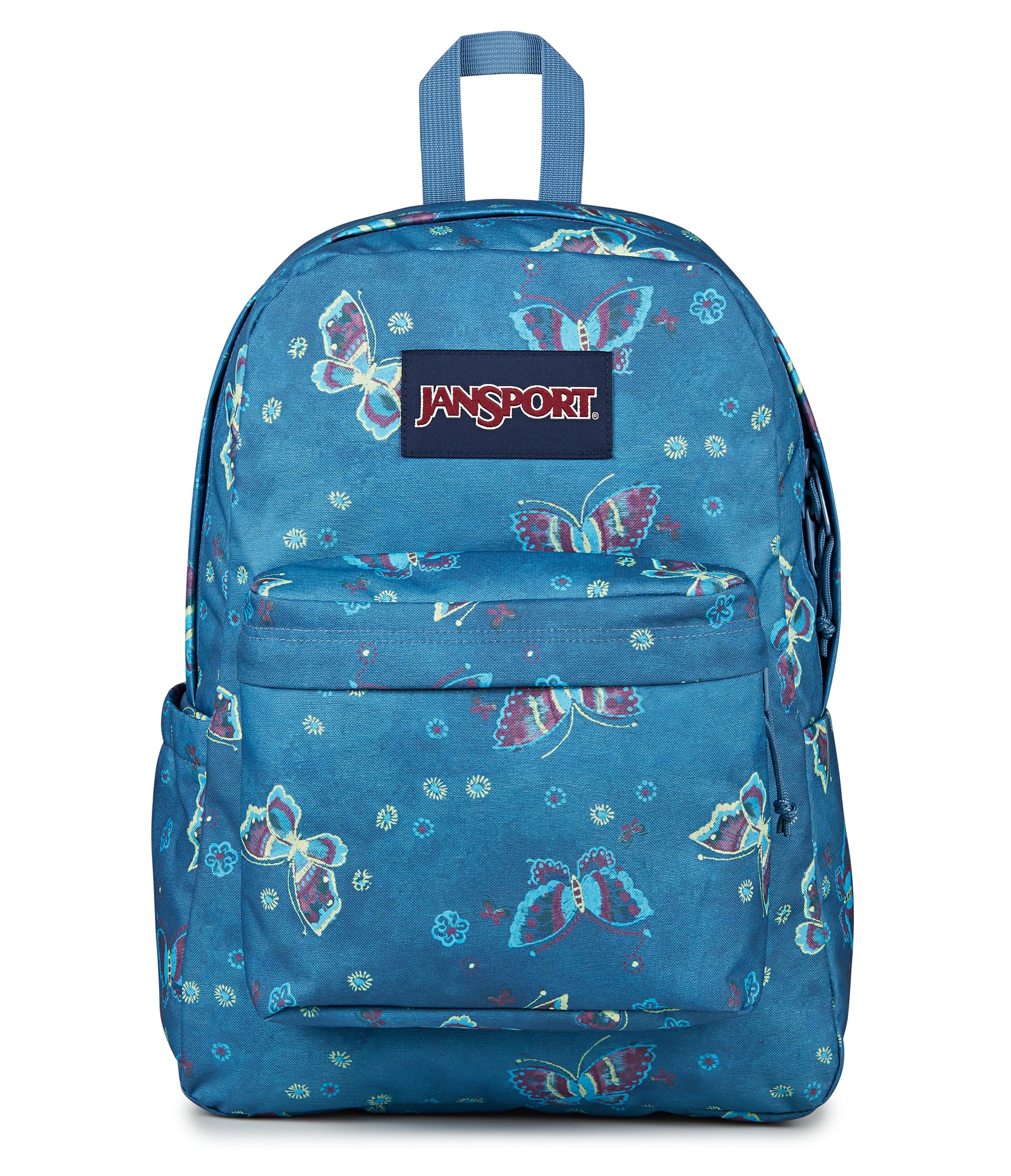 JanSport SuperBreak Plus Backpack with Padded 15-inch Laptop Sleeve and Integrated Bottle Pocket - Spacious and Durable Daypack for Work and Travel - Butterfly Baddie