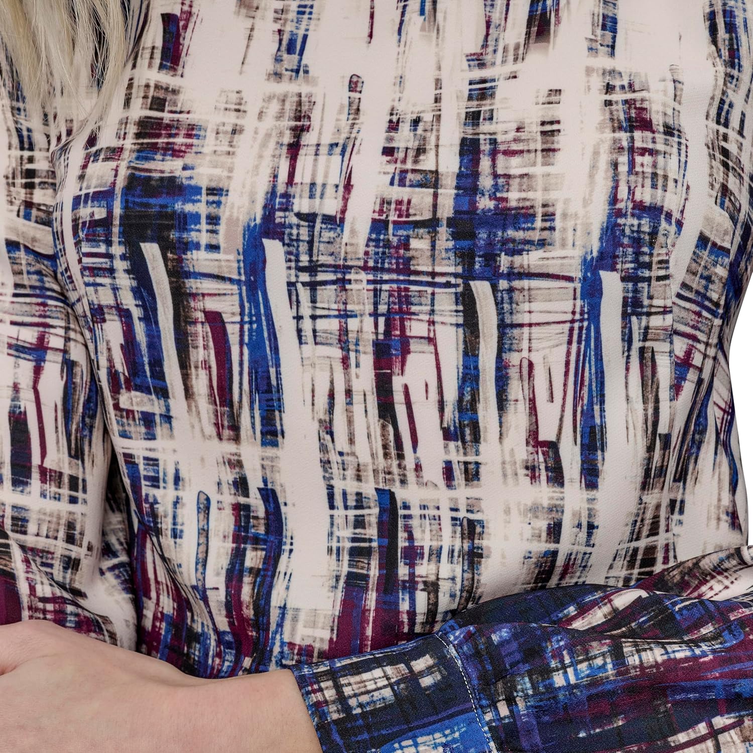 DKNY Womens Long Sleeve Jewel Neck Unlined Mini Sheath Dress - Image 6