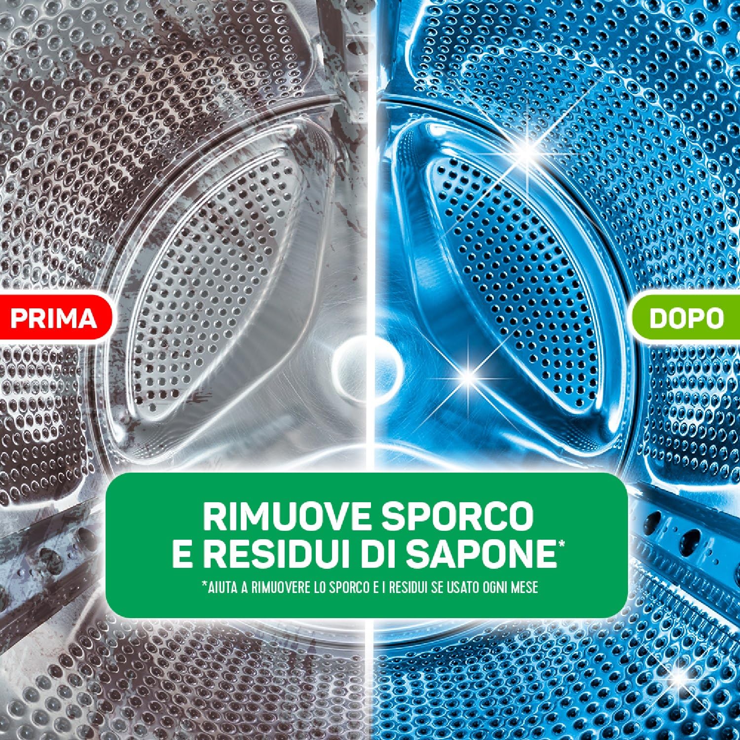 Napisan Cura Lavatrice Disinfettante Freschezza di Primavera, Elimina i Cattivi Odori, Rimuove Sporco e Residui di Sapone, Confezione da 250ml