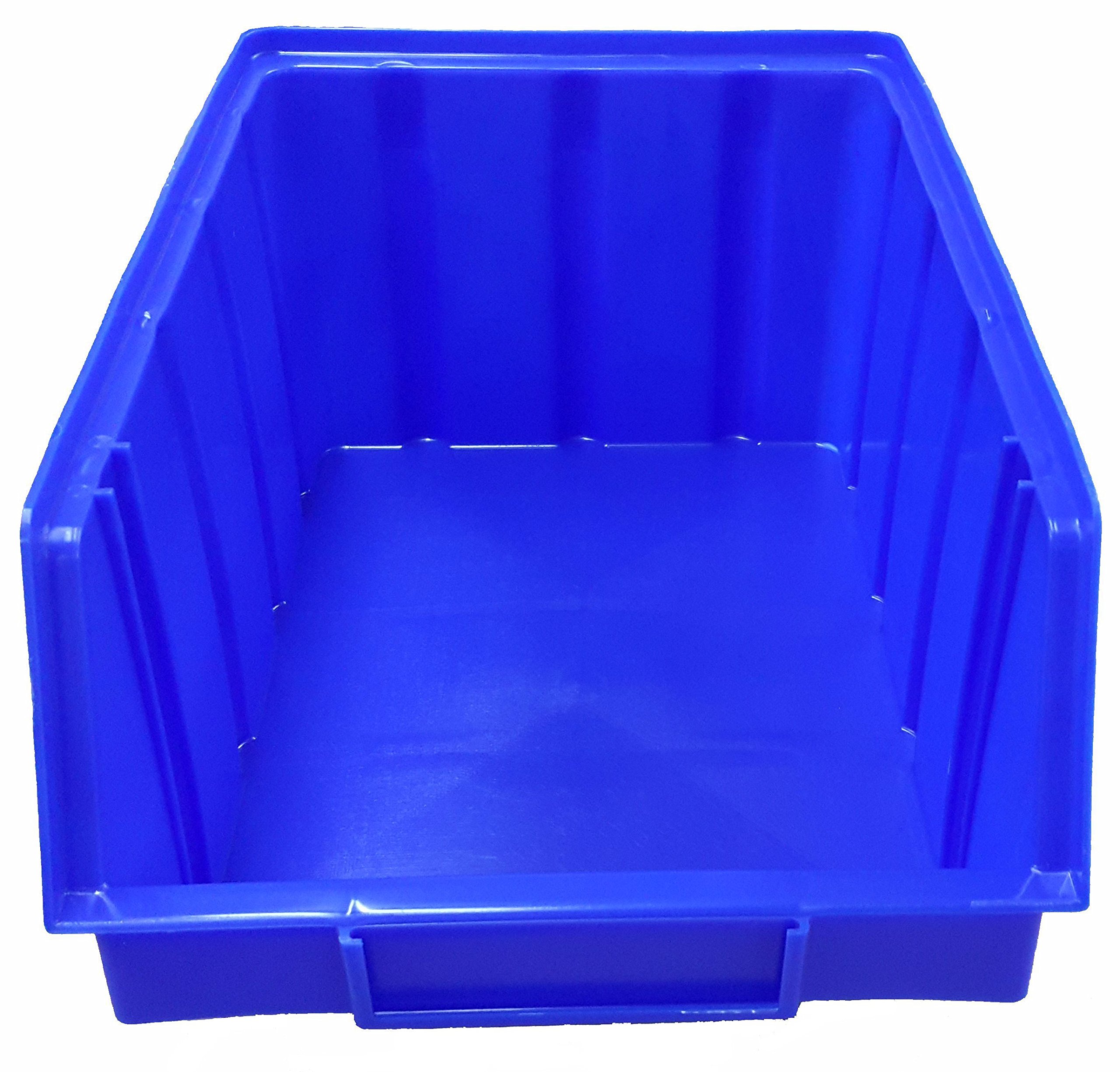 Lot de 15 boîtes empilable Bleu Taille 4 (222 x 340 x 157 mm) plastique PP de rangement empilable kästen sans crochet