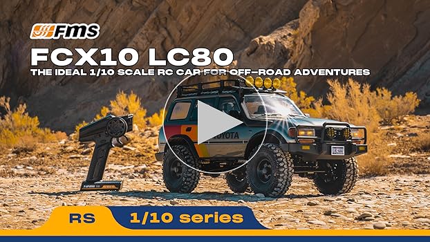 Amazon.com: FMS RC Crawler 1/10 FCX10 Land Cruiser LC80 RS