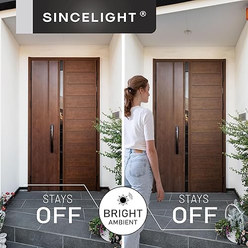 Miniatura 4 de SINCELIGHT Bombilla LED con sensor de movimiento 9 W E26, PIR activada por movimiento en la oscuridad, encendidoapagado automáticamente por sensores