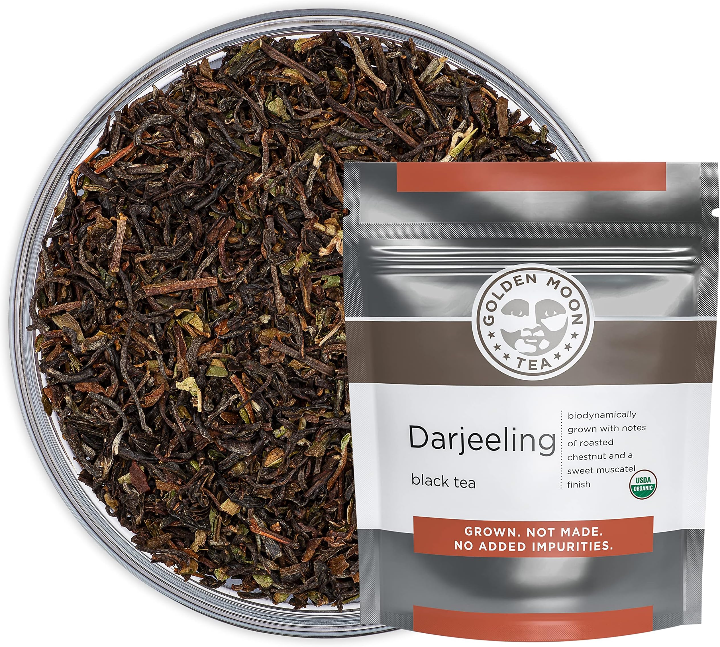 Darjeeling Tea - Organic - Loose Leaf - Bulk - Non GMO - 96 Servings, 8 oz