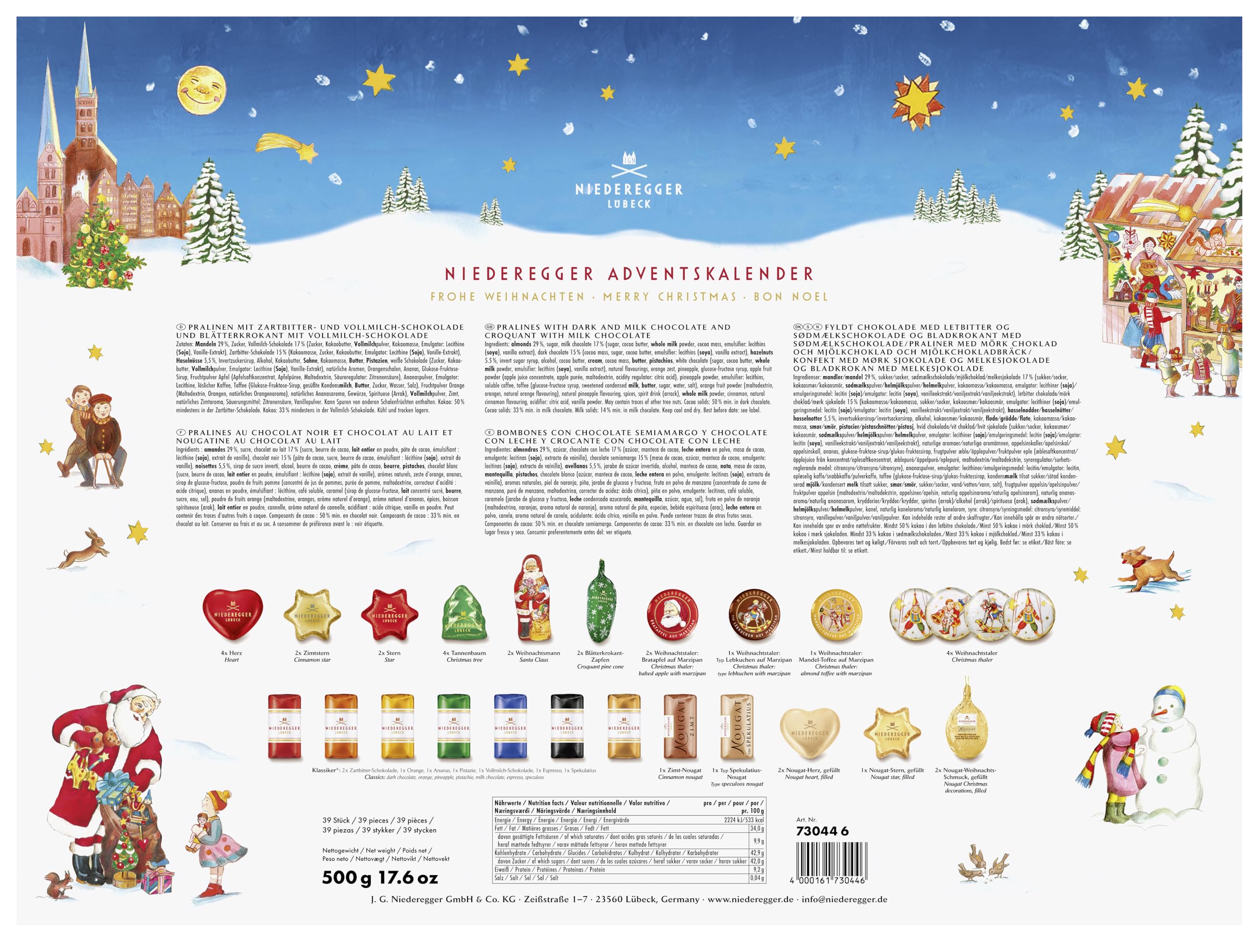 Niederegger Adventskalender Karussell 500g