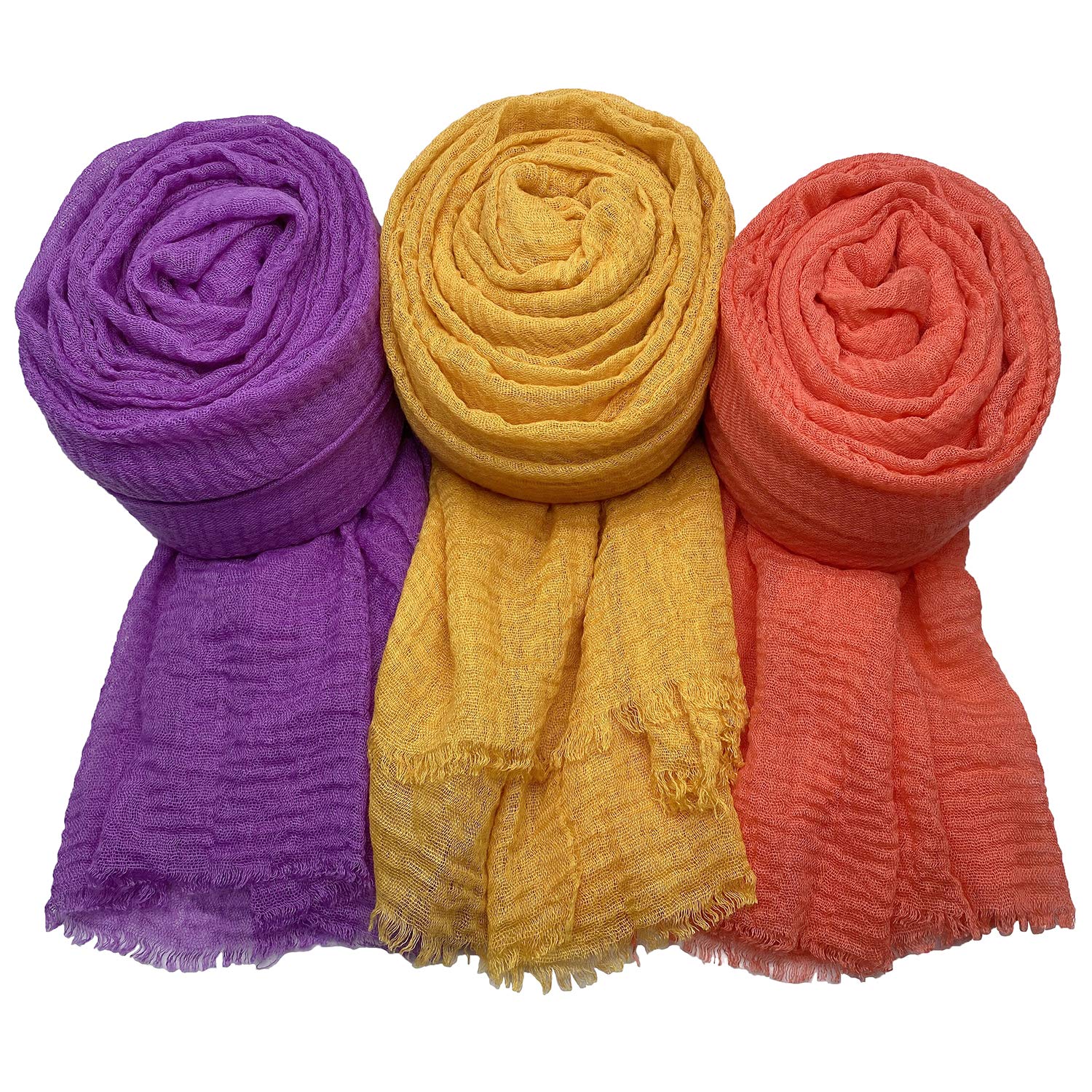 MANSHU3 PCS Women Soft Scarf Shawl Long Scarf.