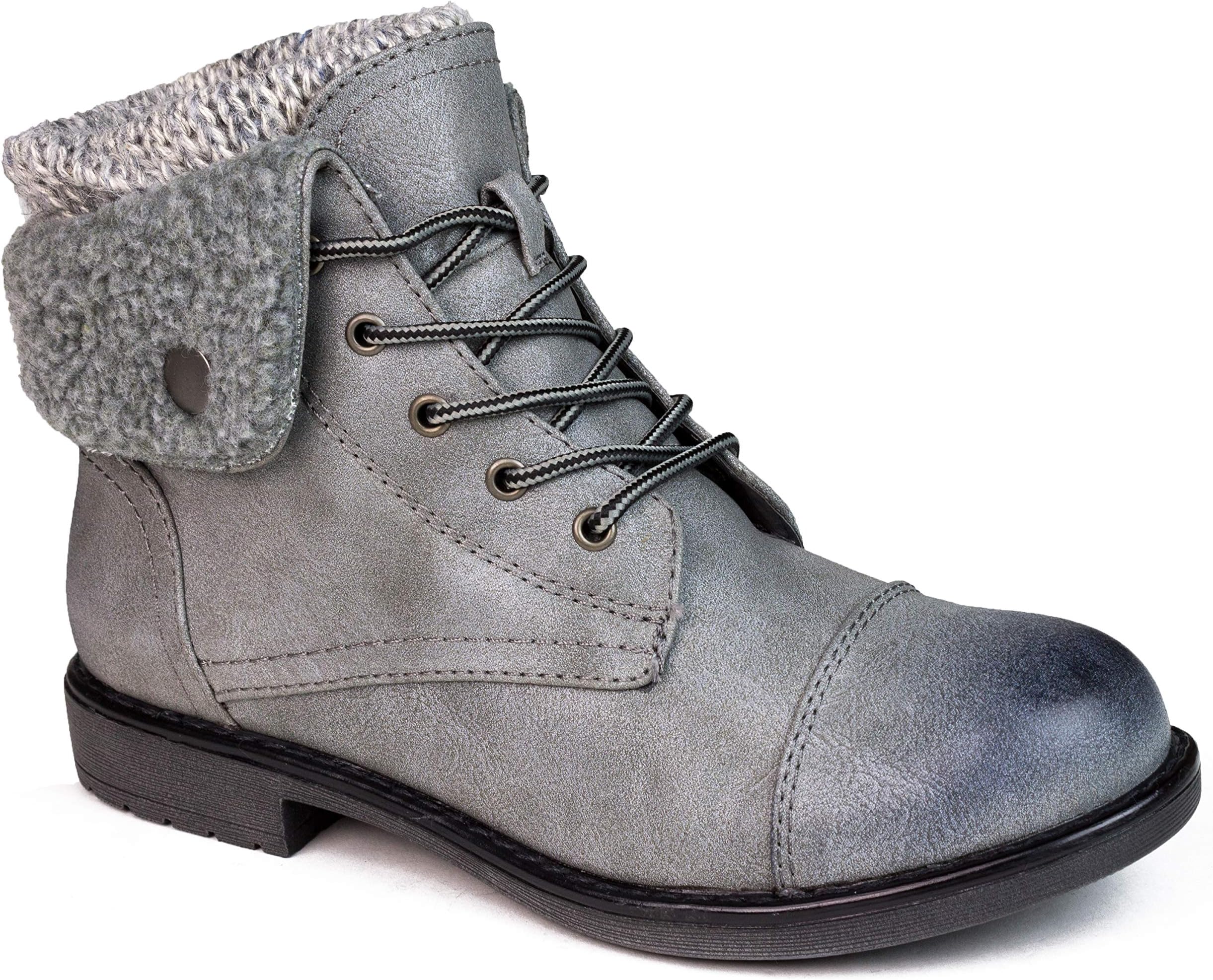 CLIFFS BY WHITE MOUNTAIN Women's Duena Hiking Style Boot, Lt Grey/Burnished/Fab/Fleece, 9 Wide