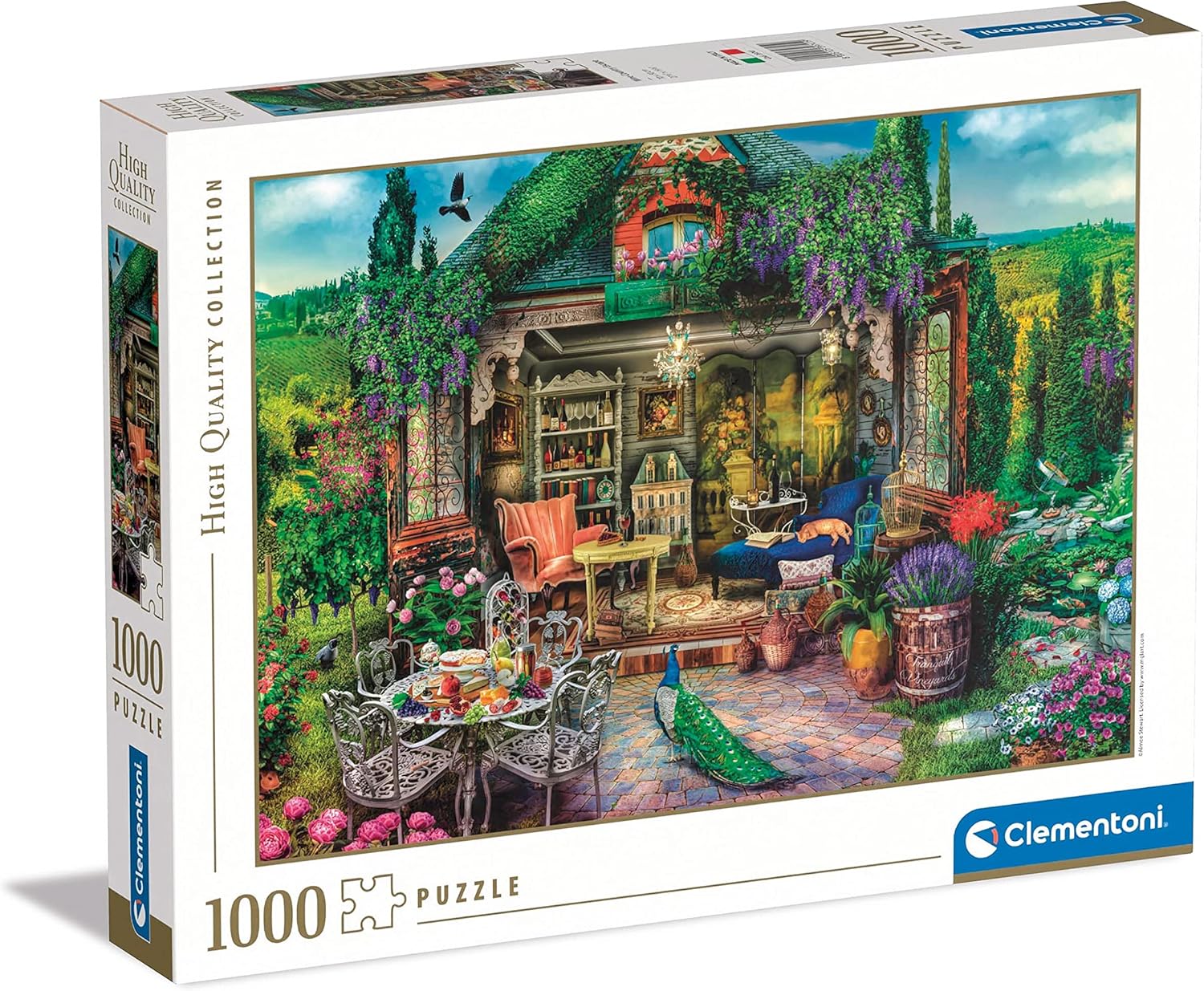 Clementoni Collection-Wine Country Escape-1000 Pieces-Adult Jigsaw Puzzles, Made in Italy, Multicoloured, 39741