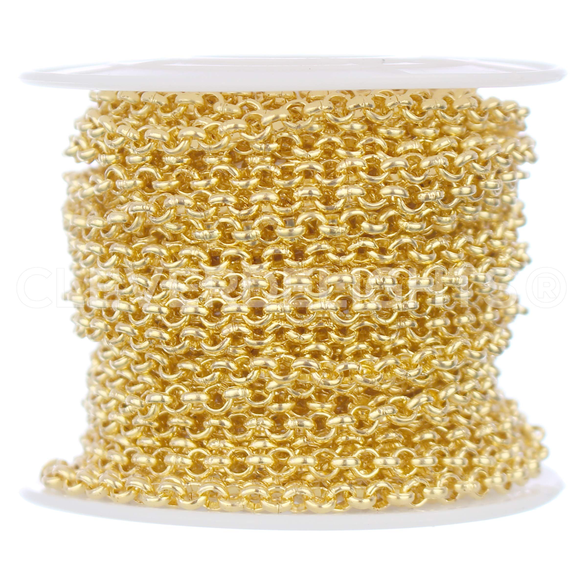 CleverDelights Bulk Rolo Chain - 1/8