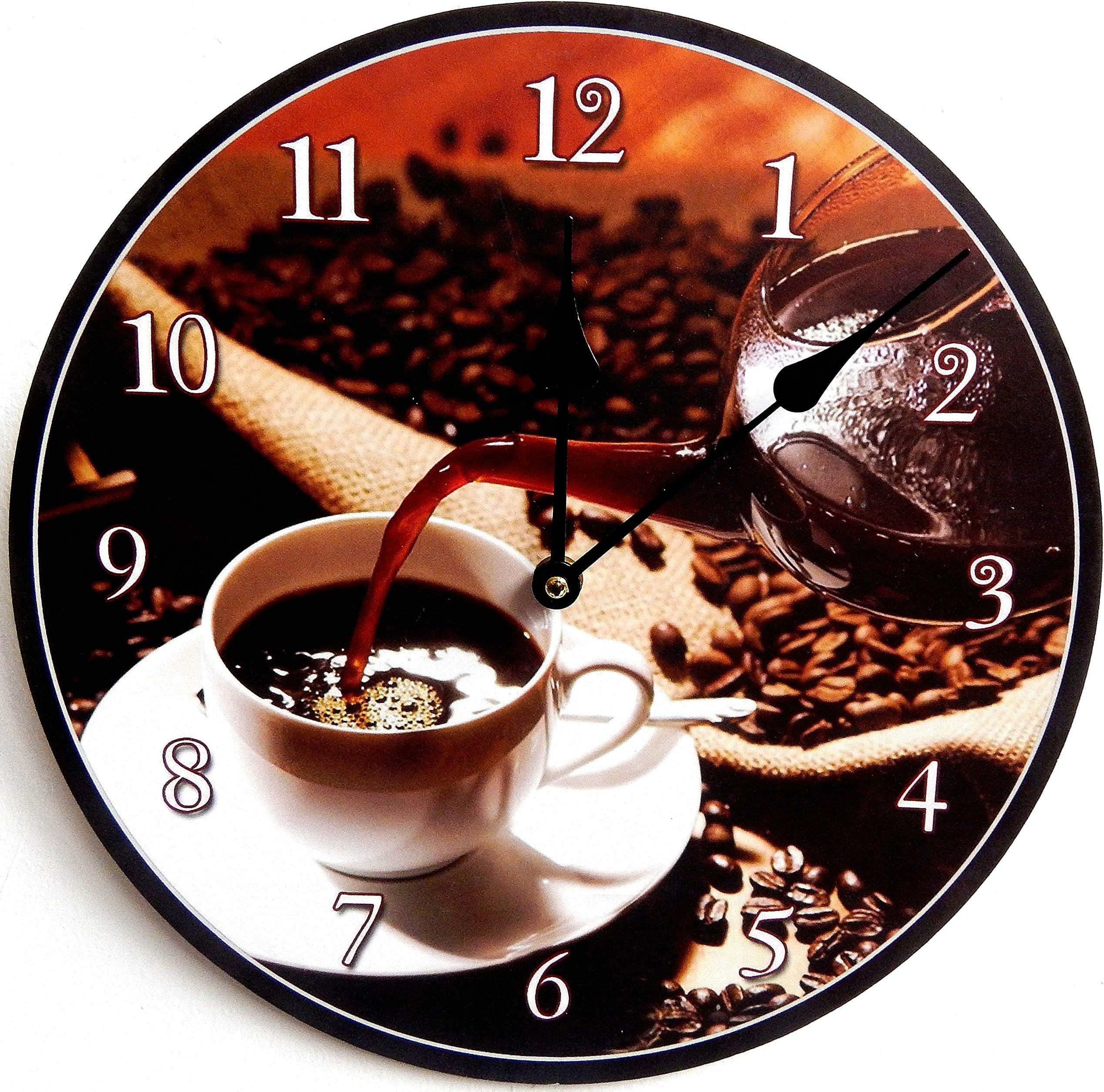 Tinas Collection Wall Clock (Black Coffee)