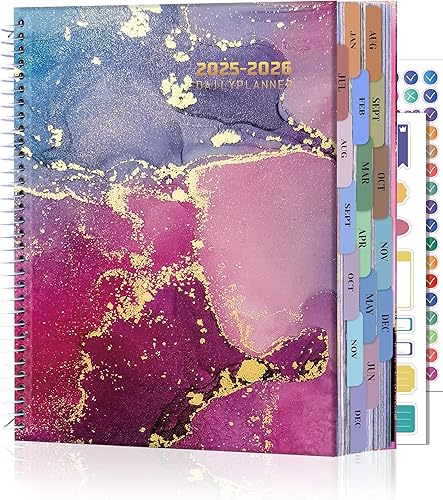 CAGIE Agenda 2025-2026 18 meses julio 2025 - diciembre 2026, calendarios semanales y mensuales de 8.5 x 11 pulgadas, grandes planificadores en