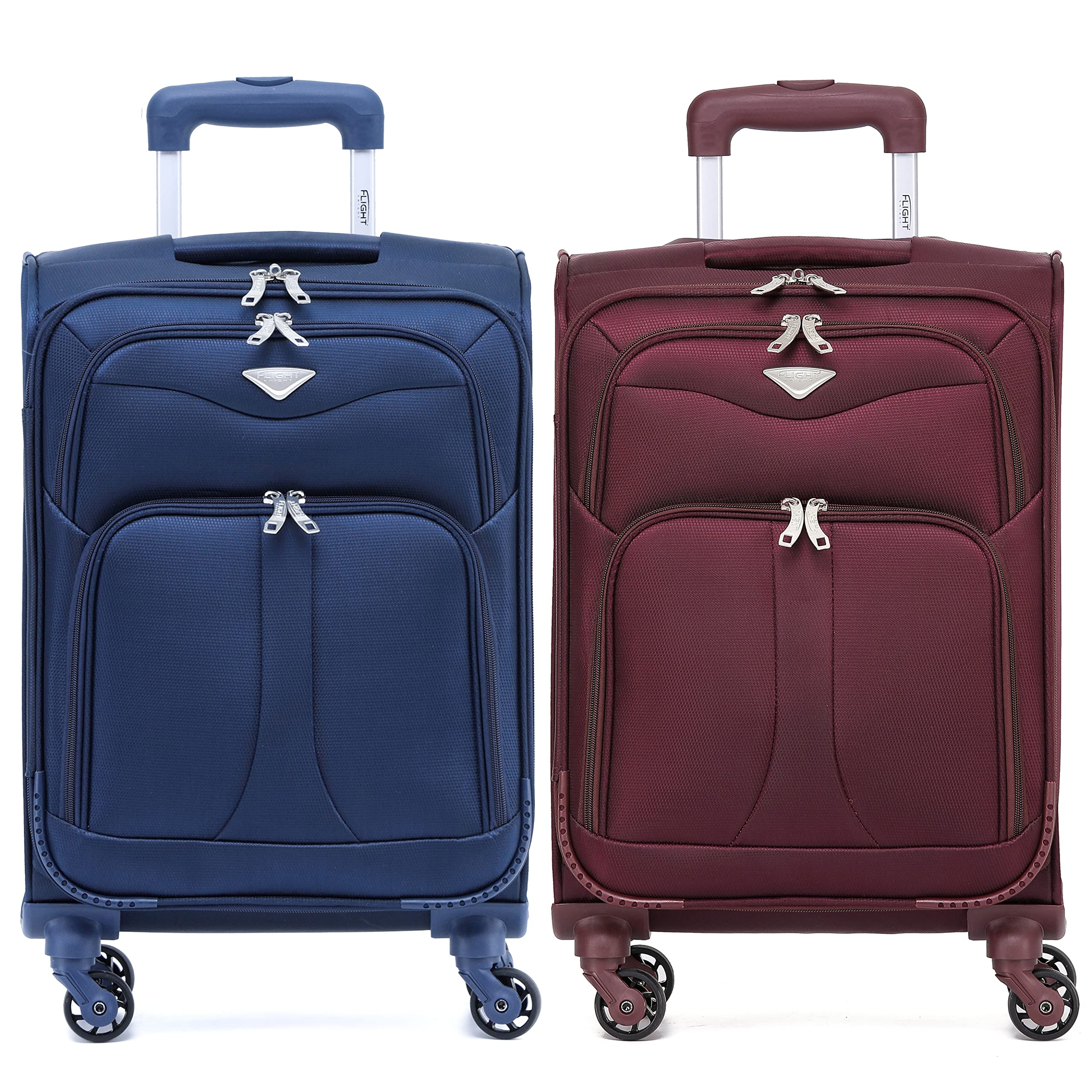 Flight Knight Lightweight 4 Wheel 800D Soft Case Suitcases Anti Crack Cabin & Hold Luggage Options Approved for Over 100 Airlines Including easyJet, BA & Many More! — view 57