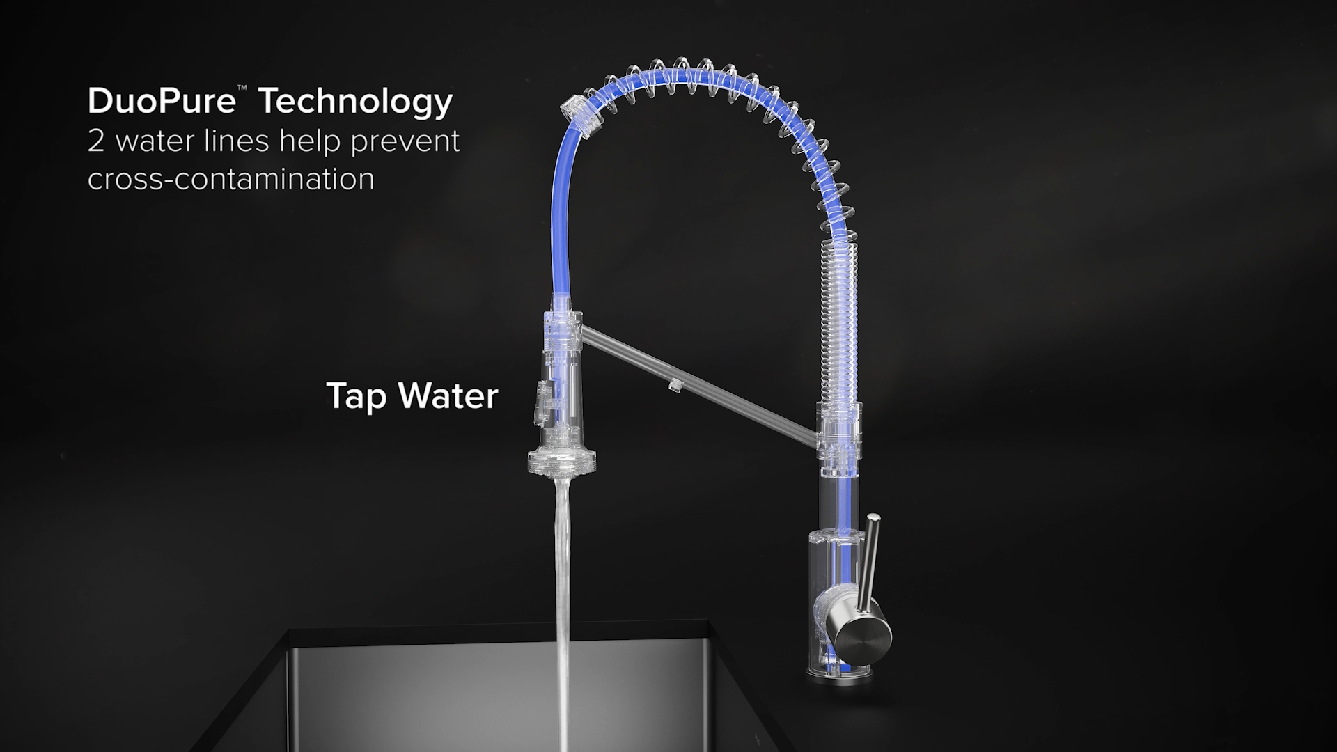 KRAUS Britt 2-in-1 Commercial Style Pull-Down Single Handle Water