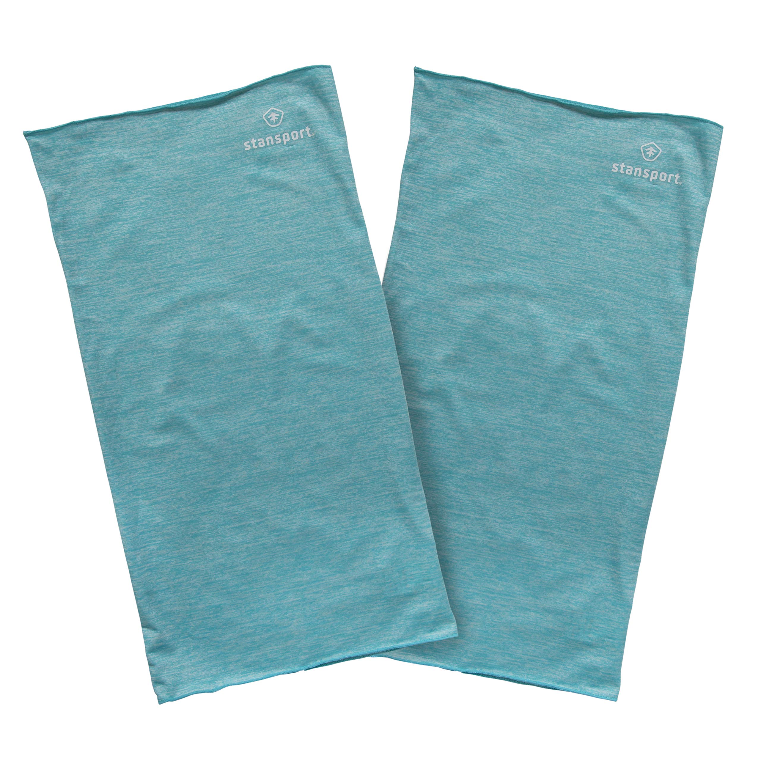 StanSport Unisex's - Polainas para cuello de microfibra, color azul, 2 unidades, 29,5 cm de largo x 12,7 cm de ancho x 2,5 cm de alto