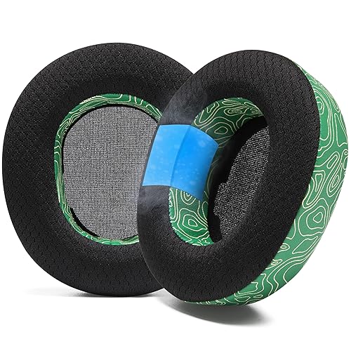WC Freeze Nova Pro Wireless - Cooling Gel Earpads for Arctis Nova Pro Wireless & Nova Elite (Doesn’t Fit Other Models), by Wicked Cushions, Extra Thick & Comfortable | Emerald Tide - Emerald Tide