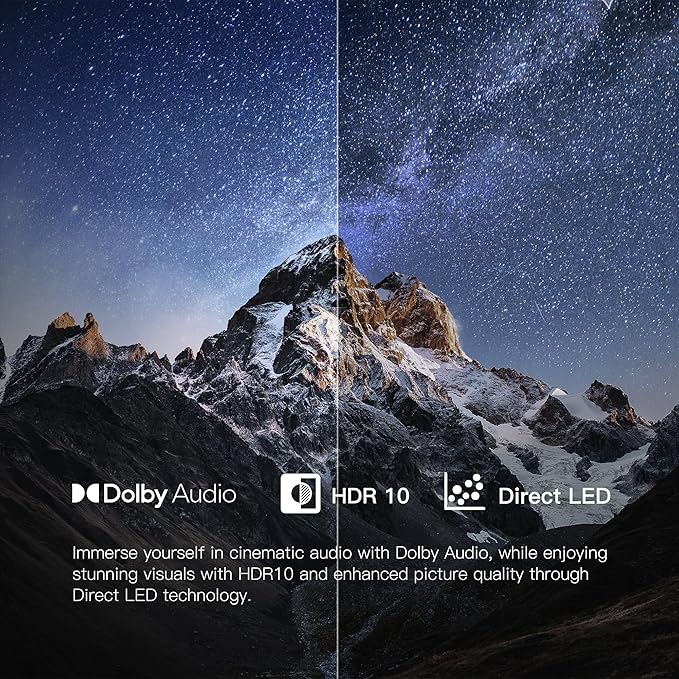 FPD 32-inch Smart TV Google TV HD 720p with Google Play and Google Cast Built-in, HDR 10, Dolby Audio, Voice Remote, Stream Live TV(Palette-Series, CG32-P3, 2024 Model)