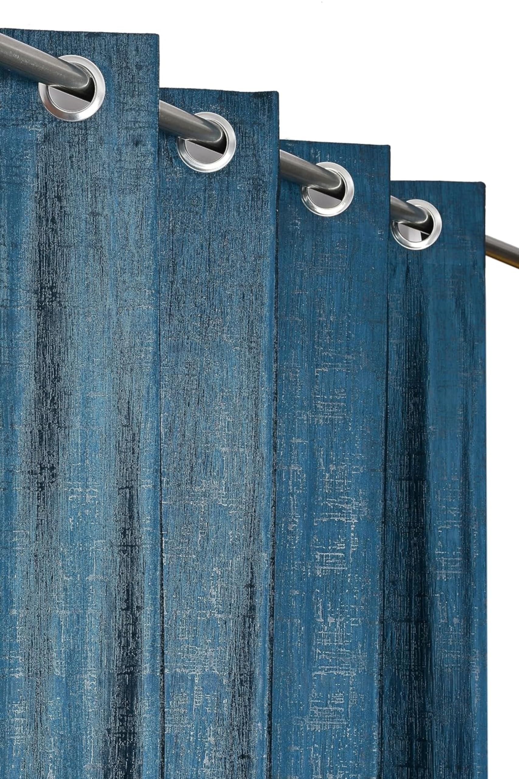 Vervique Polyester Long Crush Premium Textured Self Design Pattern Screen for Home Office | Parda for Living Room Bedroom | Door Curtains 7 feet Long Set of 2 | Eyelet Rings | Navy Blue Curtains (B0CQ5FD4JR) Amazon Price History, Amazon Price Tracker