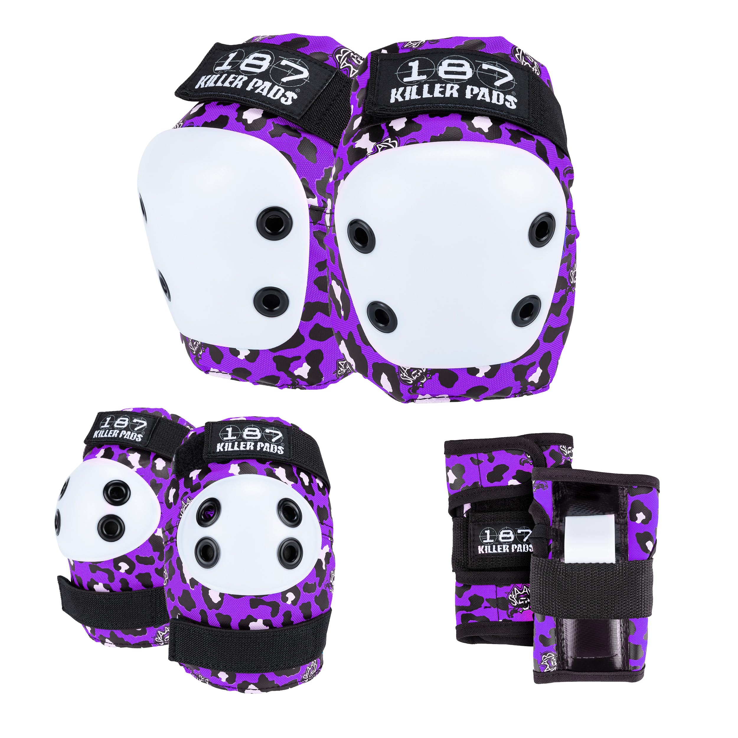 187 Killer Pads Six Pack Pad Set, Elbow Pads, Knee Pads, and Wrist Guard