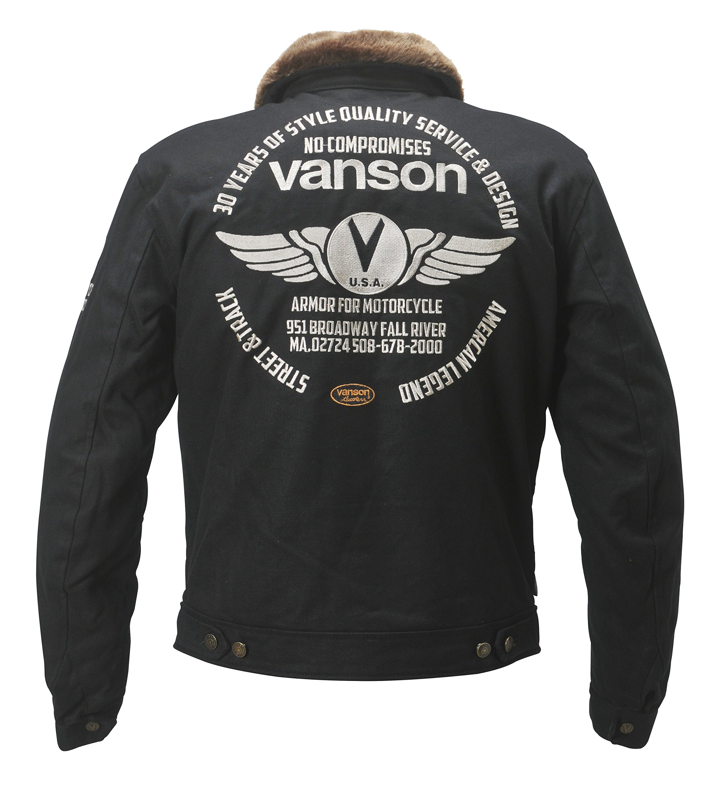 Amazon | VANSON(バンソン) コットンジャケット ブラック L VS15117W 