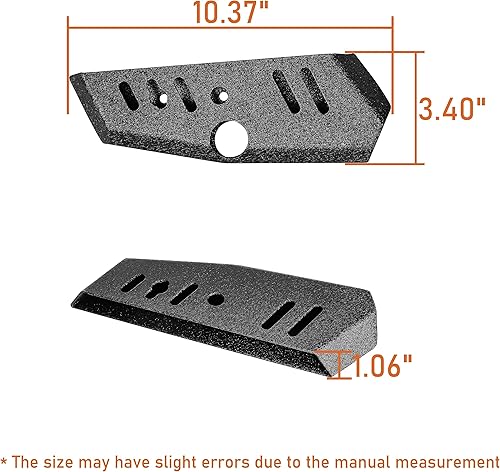 Miniatura 8 de Hooke Road Bronco - Soporte de luz de zanja de doble pilar A para Ford Bronco 2021, 2022, 2023, 2024 2025, excluye Bronco Sport (1 par, negro)