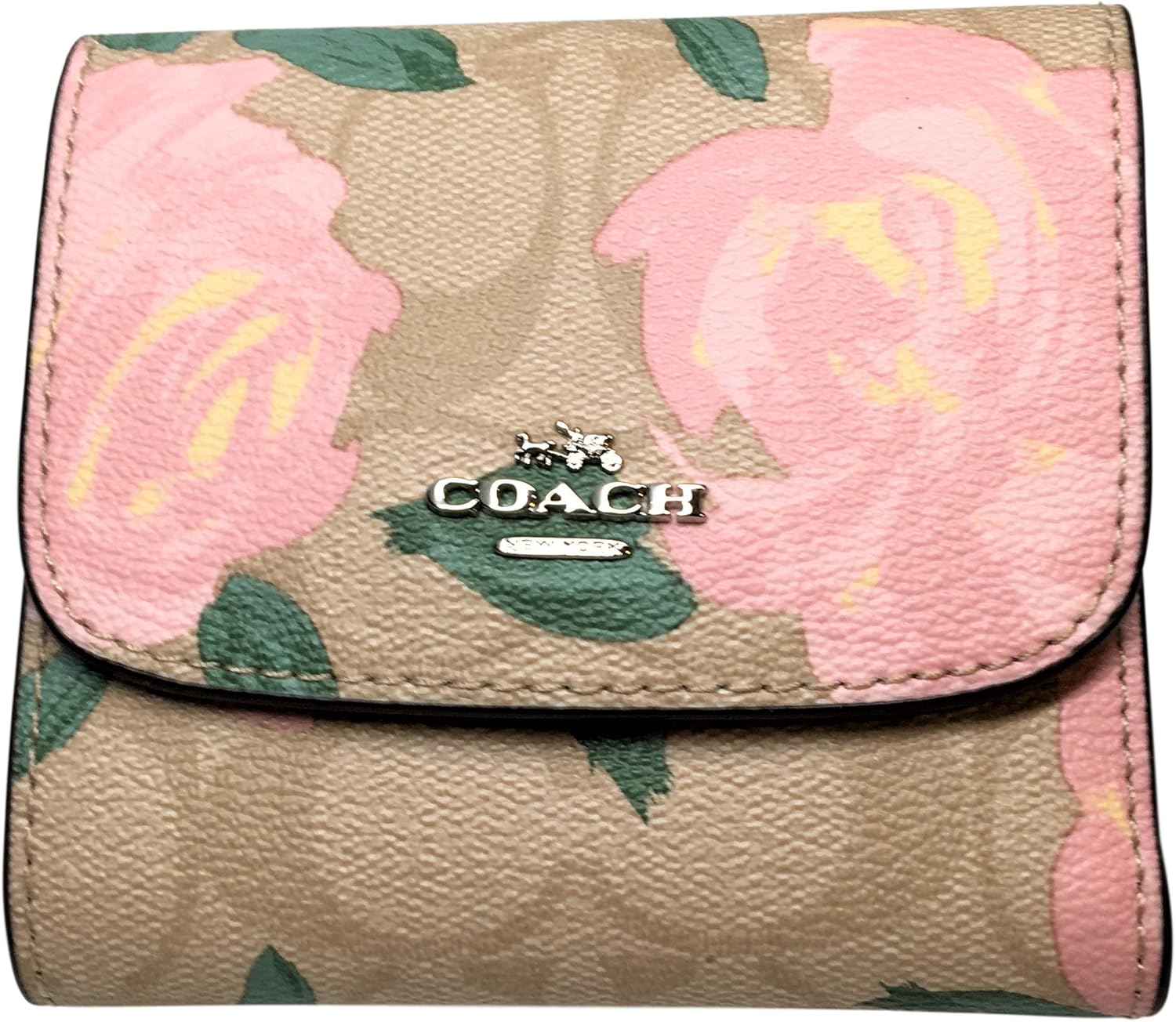 coach small floral wallet