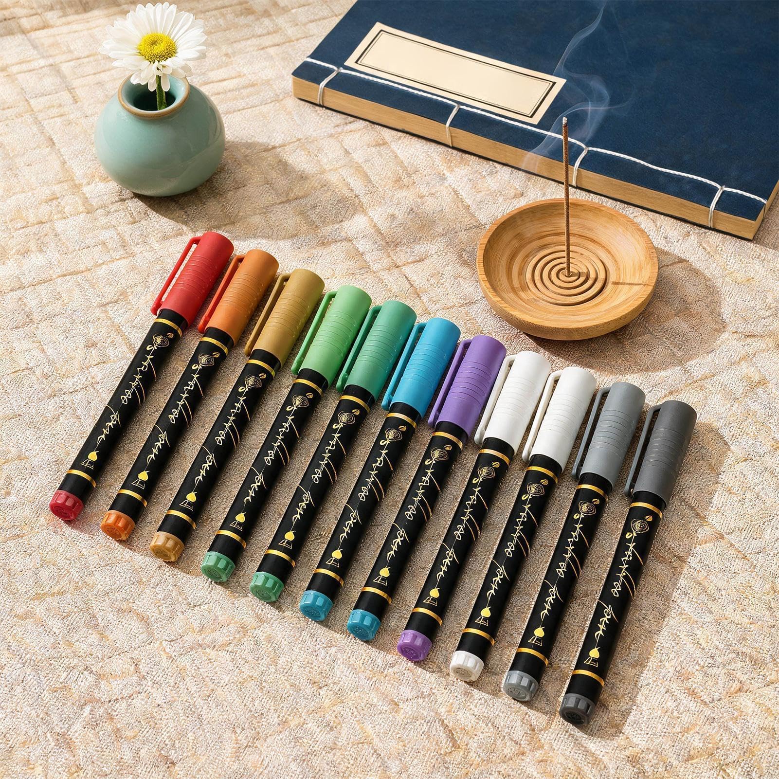 Temporäre Hautmarker – 10 Farben Make-up-Stifte für Gesichtsbemalung & Körperkunst