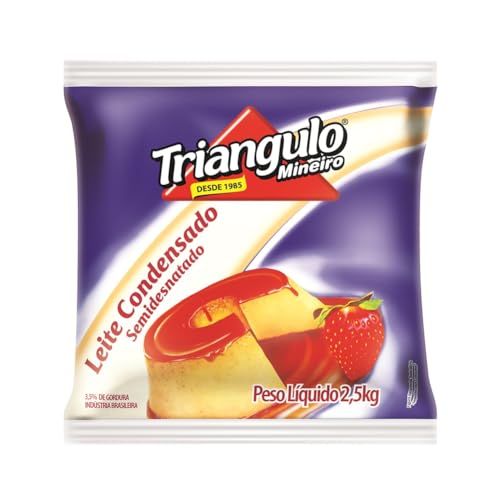 Leite Condensado Semindesnatado Bisnaga de 2,5Kg, Triangulo